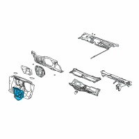 OEM Saturn Insulator Asm-Dash & Cowl Panel Diagram - 25882975