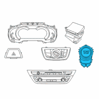 OEM 2019 BMW 540i Starter/Stop Switch Diagram - 61-31-6-835-087