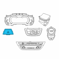 OEM 2017 BMW 740e xDrive Switch, Hazard Warning System Diagram - 61-31-6-993-047