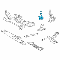 OEM 2017 Lexus NX200t Front Lower Ball Joint Assembly, Left Diagram - 43330-09720