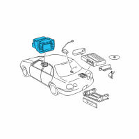 OEM 2002 Lexus GS430 Multi-Display Diagram - 86111-30250