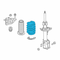 OEM 2022 Jeep Compass Rear Coil Spring Diagram - 68252563AB