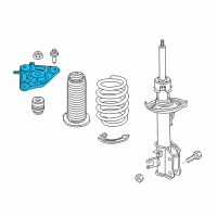 OEM 2017 Jeep Compass Mount-STRUT Diagram - 68246730AA