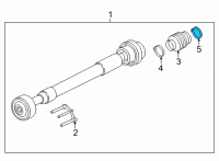 OEM 2021 Ford F-150 CLAMP - BOOT Diagram - ML3Z-3B478-B