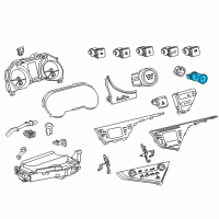 OEM 2020 Toyota Camry Hazard Switch Diagram - 84332-06110