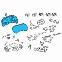 OEM 2018 Toyota Camry Instrument Cluster Diagram - 838000XD80