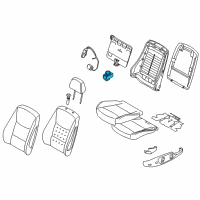 OEM 2011 BMW 1 Series M Right Lumbar Support Switch Diagram - 61-31-8-360-877
