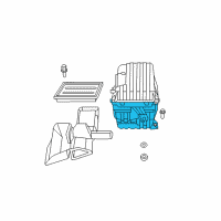 OEM Chrysler Sebring Cover-Air Cleaner Diagram - 68038579AA