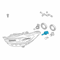 OEM 2017 Ford Fusion Headlamp Bulb Diagram - 1S7Z-13466-A