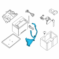 OEM 2018 Nissan Murano Cable Assy-Battery Earth Diagram - 24080-3NT0A