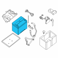 OEM 2015 Nissan Frontier Batteries Diagram - 244103JA2A