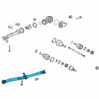 OEM GMC Acadia Limited Propeller Shaft Assembly Diagram - 23167530