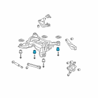 OEM Pontiac Suspension Crossmember Rear Bushing Diagram - 92159133