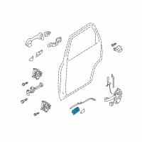 OEM 2012 Ford Escape Handle, Inside Diagram - 8L8Z-7822600-BF