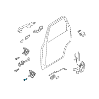 OEM Ford Maverick Lower Hinge Bolt Diagram - -W710484-S439