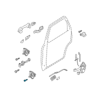 OEM 2021 Ford Bronco Sport Lower Hinge Bolt Diagram - -W710484-S439