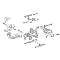 OEM 2020 Toyota Highlander Suspension Arm Bolt Diagram - 90119-A0433