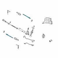 OEM 2003 Nissan Murano Socket Kit-Tie Rod, Inner Diagram - 48521-CA025