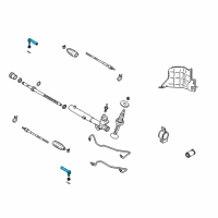 OEM 2006 Nissan Murano Socket Kit-Tie Rod, Outer Diagram - D8520-CB025