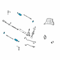 OEM 2004 Nissan Murano Boot Kit-Power Steering Gear Diagram - 48203-CA025