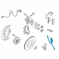 OEM 2019 Infiniti QX80 Hose Assy-Brake, Front Diagram - 46210-1LA0B