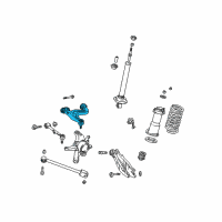 OEM 2003 Lexus IS300 Rear Right Upper Control Arm Assembly Diagram - 48770-53010