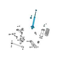 OEM 2004 Lexus IS300 Shock Absorber Diagram - 4853053020