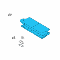 OEM 2004 Nissan Quest Cushion Assy-3RD Seat Diagram - 89300-5Z201