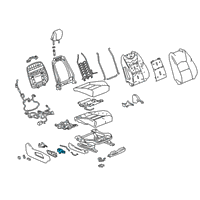 OEM 2020 Cadillac XT4 Adjuster Switch Diagram - 23269438