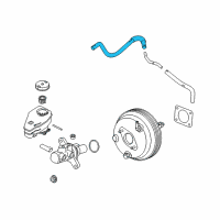 OEM 2019 Infiniti Q60 Hose-Brake Booster Diagram - 47472-4HK6A