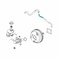 OEM 2015 Infiniti QX50 Tube-Booster To Tank Diagram - 47401-JK70A