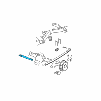 OEM 2000 GMC Savana 1500 Rear Shock Absorber Assembly Diagram - 22064697