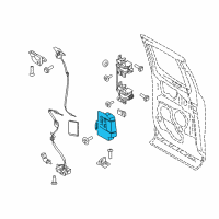 OEM 2016 Ford F-150 Handle Diagram - FL3Z-1822601-AE