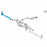 OEM 2017 Lexus RC200t Rod Assembly, Rear Steering Diagram - 45520-39025