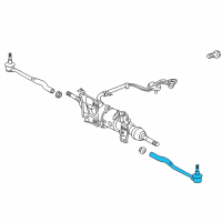 OEM 2013 Lexus GS350 Rod Assembly, Rear Steering Diagram - 45530-39025