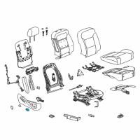 OEM 2017 Cadillac Escalade ESV Adjust Knob Diagram - 22847902