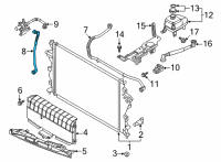 OEM Hyundai Ioniq 5 HOSE ASSY-RADIATOR, LWR Diagram - 25415-GI500