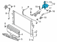 OEM 2022 Hyundai Ioniq 5 TANK ASSY-RESERVOIR Diagram - 254R0-GI503