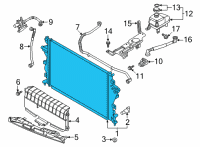 OEM 2022 Hyundai Ioniq 5 RADIATOR ASSY-LOW TEMPERATURE Diagram - 253L0-GI100