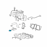 OEM 2002 Cadillac Seville Holder Asm, Front Seat Armrest Cup Diagram - 12457974