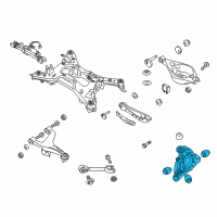 OEM Infiniti QX70 Housing Rear Axle LH Diagram - 43019-1CA0B