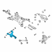 OEM Infiniti FX50 Rear Right Suspension Arm Assembly Diagram - 55501-1CA0A