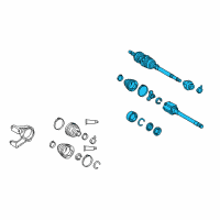 OEM Toyota Venza Axle Assembly Diagram - 43420-0T020