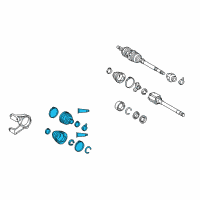 OEM 2018 Toyota Highlander Boot Kit Diagram - 04427-08140