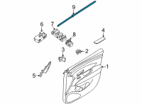 OEM Hyundai Santa Cruz W/STRIP-FR DR BELT I/S LH Diagram - 82230-N9000