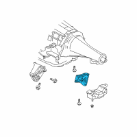 OEM 2005 Dodge Ram 1500 Bracket-Transmission Mount Diagram - 55366041AA