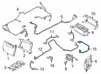 OEM BMW 530e xDrive Battery Positive Cable Diagram - 61-27-8-621-020