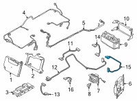 OEM BMW X3 Battery Positive Cable Diagram - 61-27-8-621-020