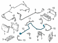 OEM 2019 BMW 540i Battery Ground Cable Diagram - 61-27-8-621-016