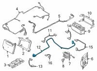 OEM 2018 BMW 530e xDrive Battery Ground Cable Diagram - 61-27-8-621-016